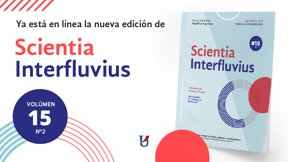 Disponible el Volumen XV Nº2 de la revista Scientia Interfluvius Noticias